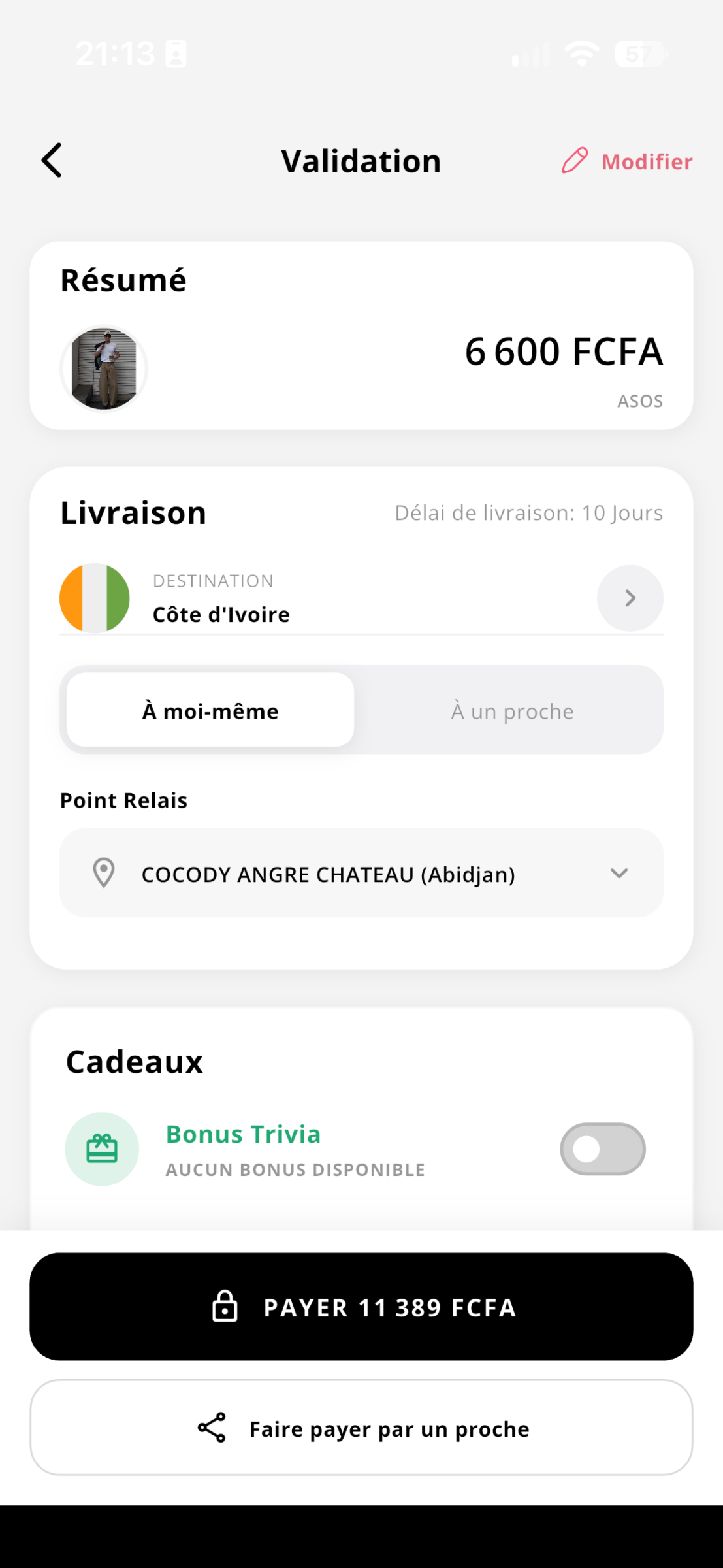 Trivia Prive — capture 4